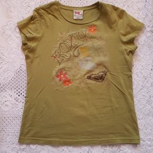 Hunter Green Roxy Tee - Sz L